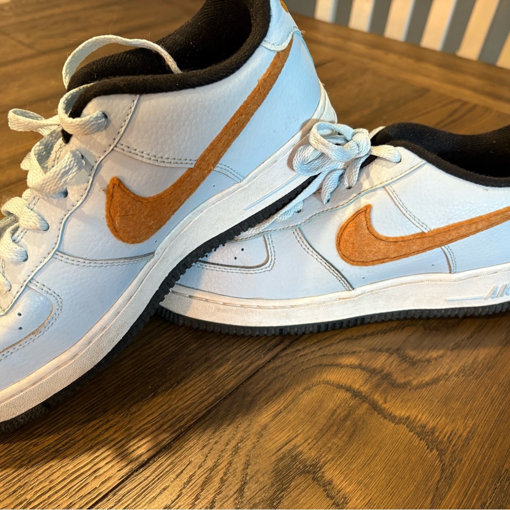 Nike White and Orange Athletic Shoes